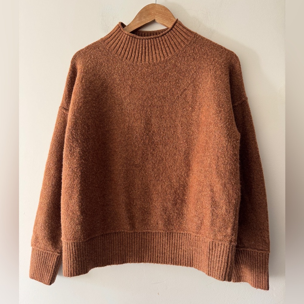 Universal Thread Brown Pullover Cozy Mock Neck Sw… - image 1